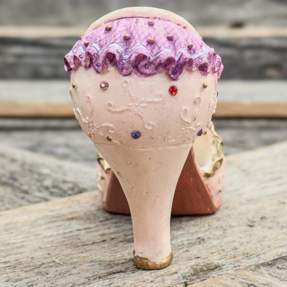 Vintage Victorian Princess Heel w/ Jewels-"Just The Right Shoe" Decor/Ornament - Picture 5 of 7